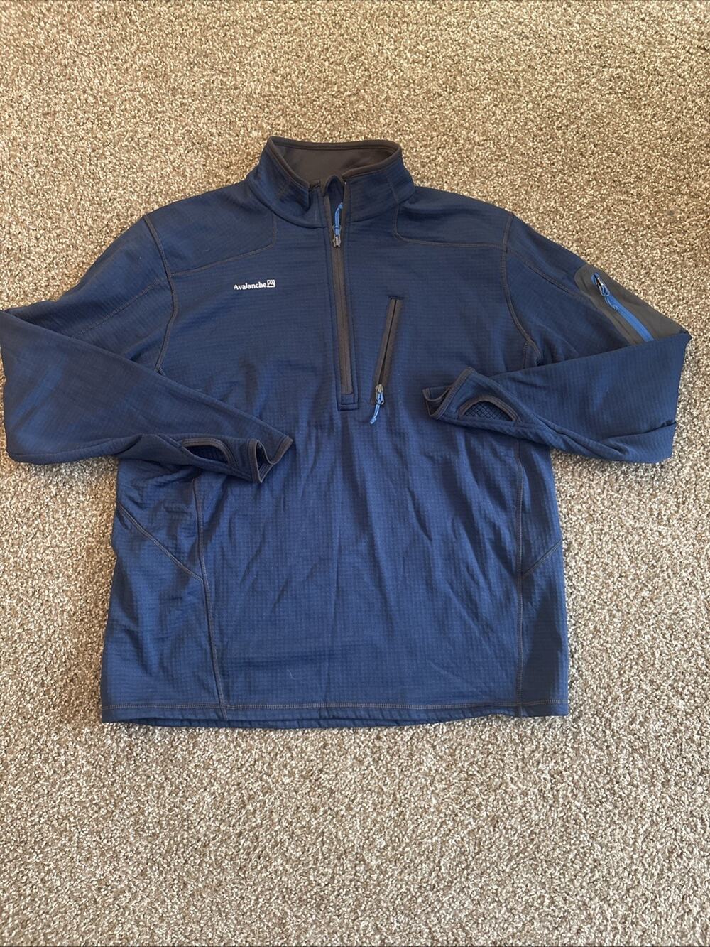 Avalanche Quarter Zip Men’s Large Pull Over Sweater